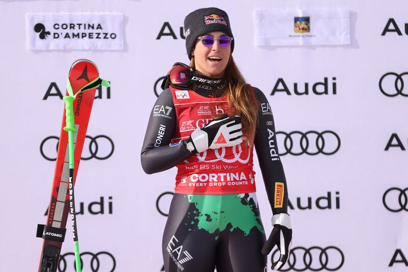 Il trionfo di Sofia Goggia a Cortina: le immagini più belle 8