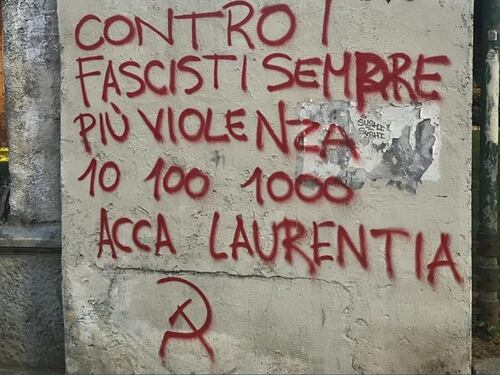 "Contro i fasci...". A Milano le scritte choc che esaltano il terrorismo rosso