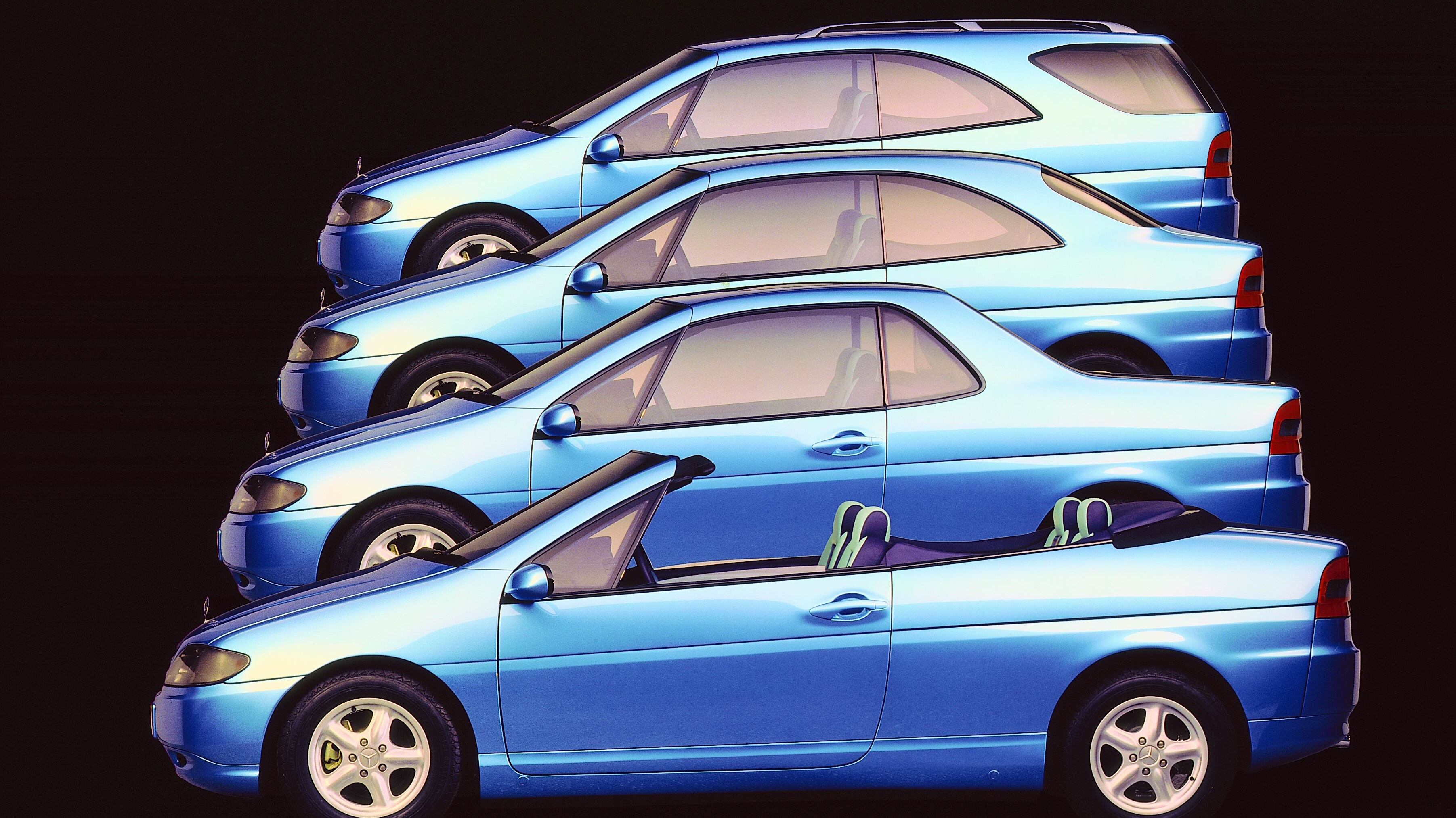 Concept story - Mercedes VRC (1995): prove di auto modulare e intelligente