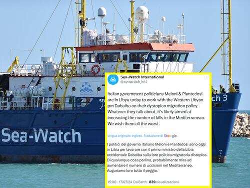 "Le auguriamo il male". L'odio della Sea Watch contro Meloni, che replica: "Andremo avanti"