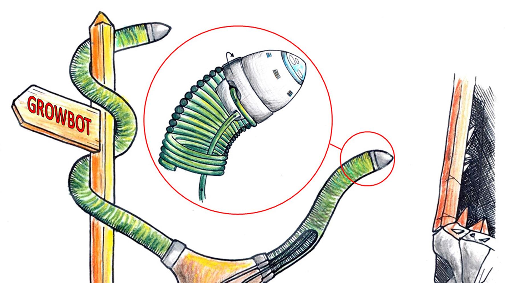 "I miei robot del futuro sono ispirati a piante carnivore rampicanti"