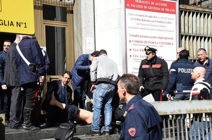 Spari al tribunale di Milano: le immagini dall'interno 4