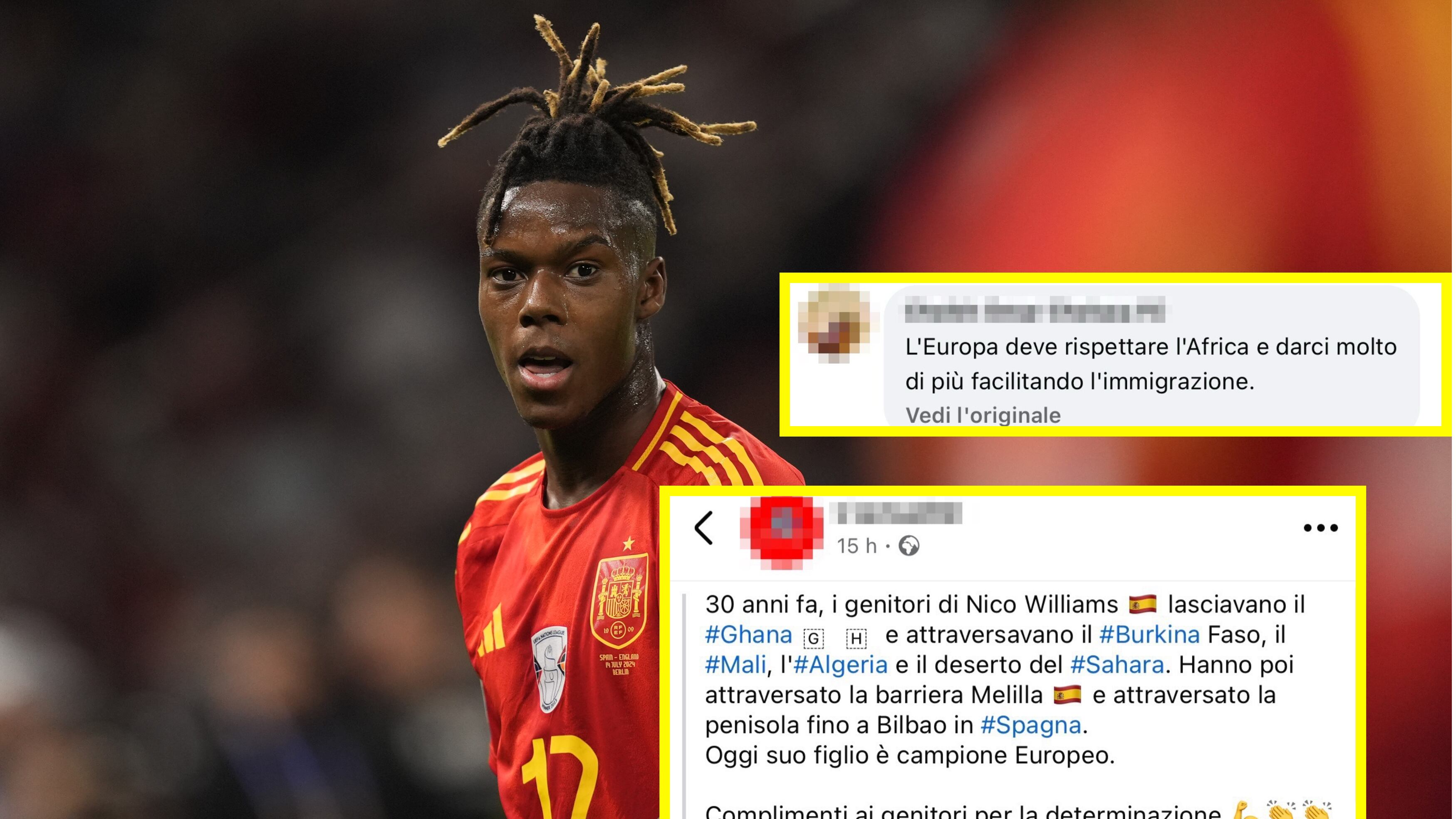 "L'Europa deve darci di più". La storia dello spagnolo Nico Williams come leva per l'immigrazione