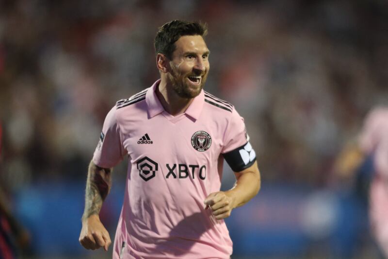 Messi gol reazione Dallas Inter Miami Fotogramma