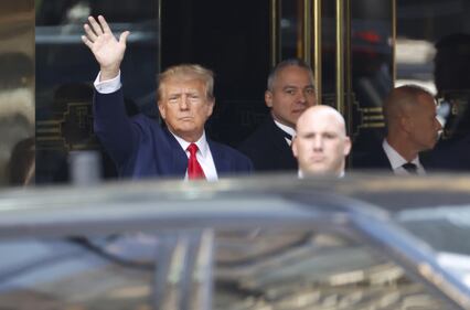 Trump a giudizio: le foto della giornata in tribunale 1