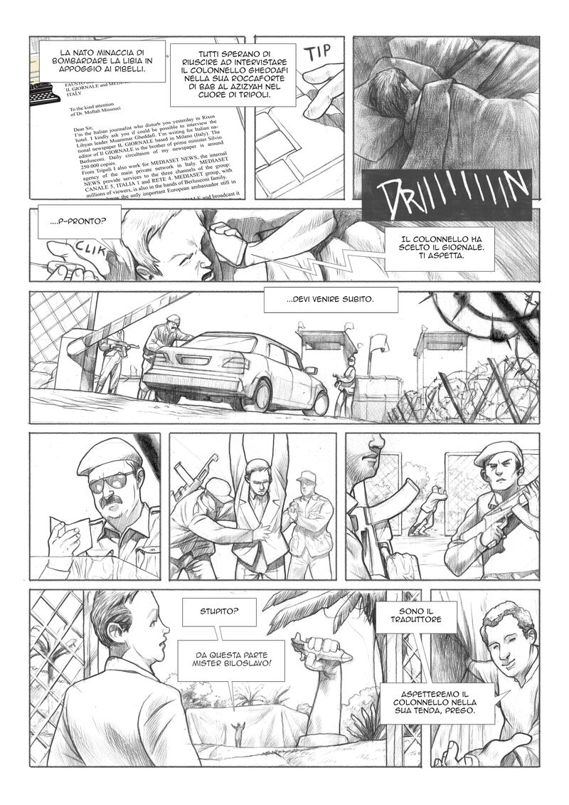 Le immagini inedite del fumetto di Biloslavo  7