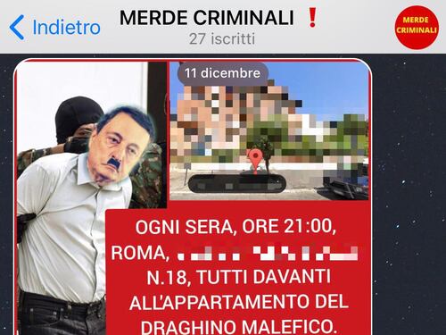 Draghi nel mirino dei no vax: online il suo indirizzo di casa