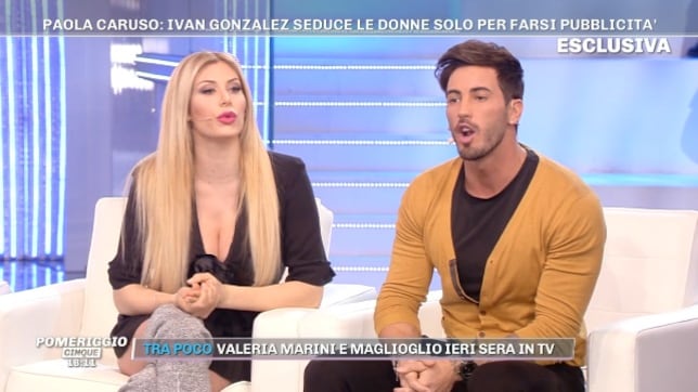 Ivan Gonzalez sbugiarda Paola Caruso: "Mai dormito insieme, non mi è mai piaciuta"