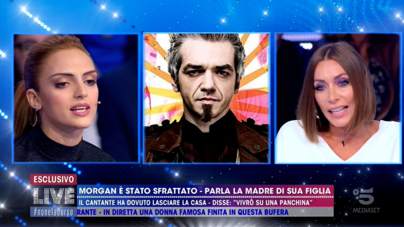 Morgan senza casa dice di vivere in uno sgabuzzino, ma viene smentito