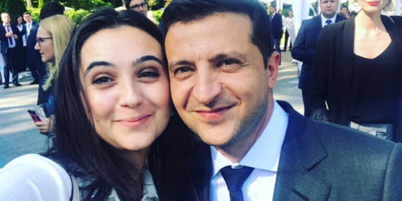 Iuliia Mendel e Zelensky