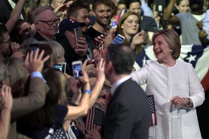 Hillary Clinton festeggia a Brooklyn 1