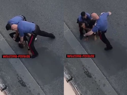 Calcio in faccia ad uno straniero fermato dai carabinieri a Livorno: nuovo video choc