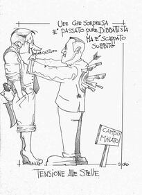Governo, tensione alle stelle: la vignetta del giorno 1