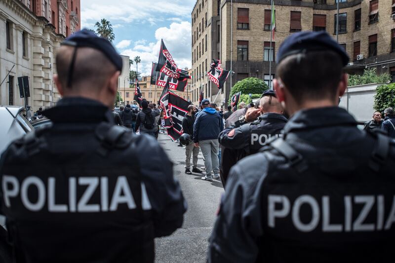Il corteo di Forza Nuova contro Lucano 2