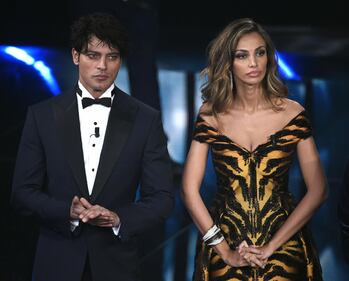 Sanremo 2016: gli abiti della prima serata 79