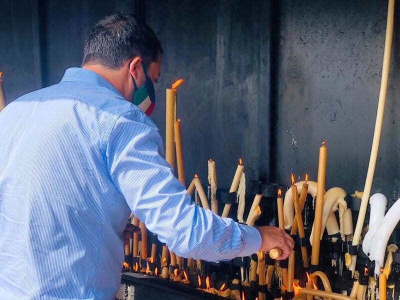 Matteo Salvini al santuario della Madonna di Fatima 5