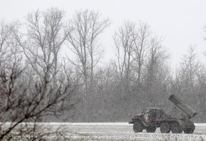 Militari schierati a Debaltseve 13