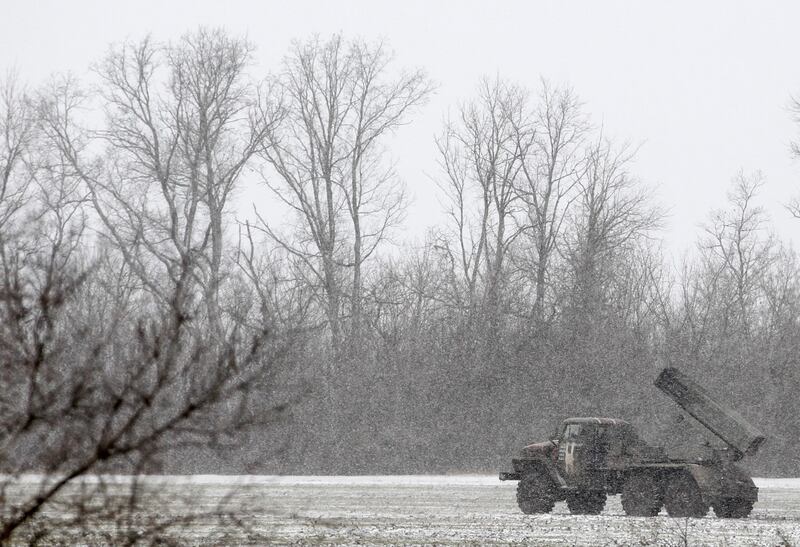 Militari schierati a Debaltseve 13