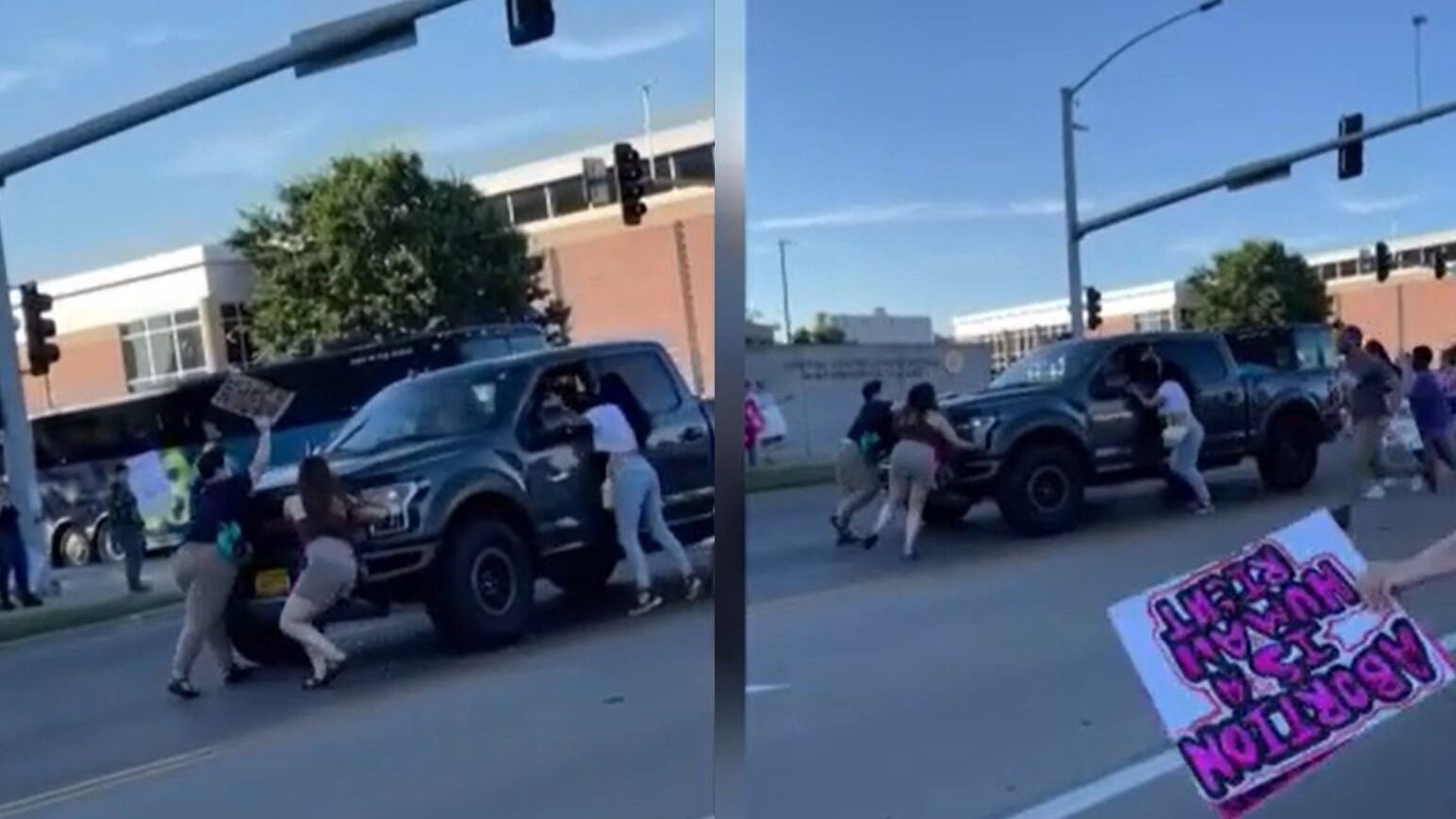 Pick-up sui manifestanti pro-aborto: paura in Iowa