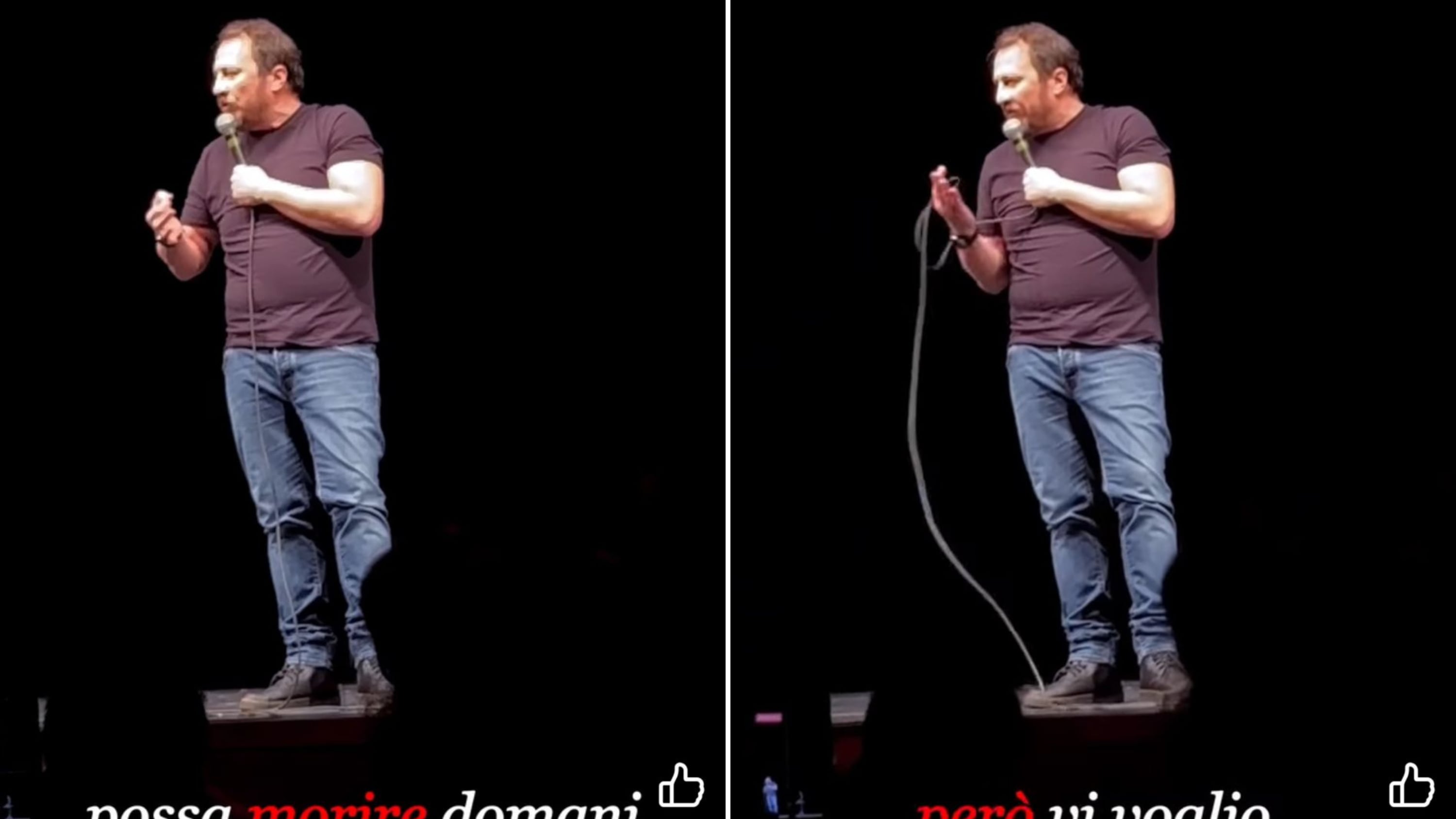 "Chi vota Sì possa morire domani": la satira choc del comico Montanini. E il deputato M5s mette like