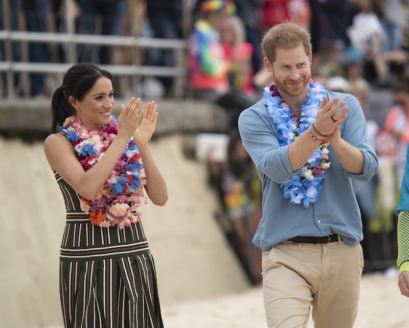 Il Principe Harry e Meghan Markle a una festa in spiaggia 8