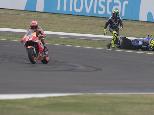 Rossi contro Marquez: "Io ne ho buttati fuori 4 in 20 anni, tu 5 in una gara"