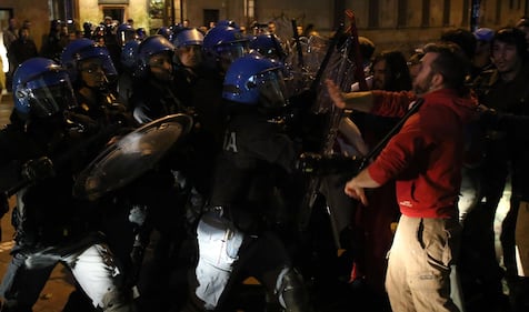 Segrate, Salvini attaccato dagli antagonisti 7