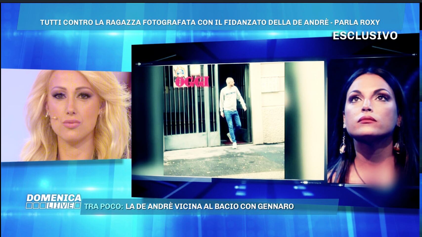 Domenica Live, parla "l'amante" del fidanzato della De André