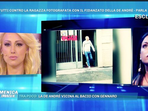Domenica Live, parla "l'amante" del fidanzato della De André