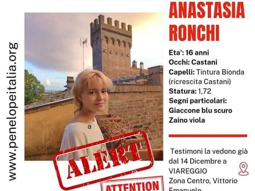 Avvistata Anastasia Ronchi, la 16enne scomparsa a Pavia: ecco dove è stata vista