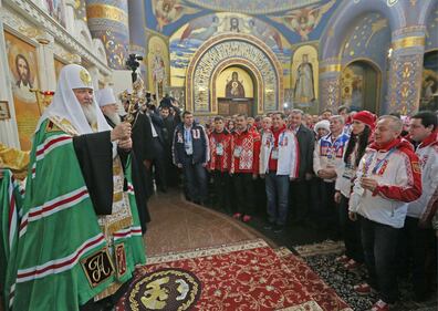 Russia, gli atleti ortodossi ricevono la benedizione del patriarca Kirill 9