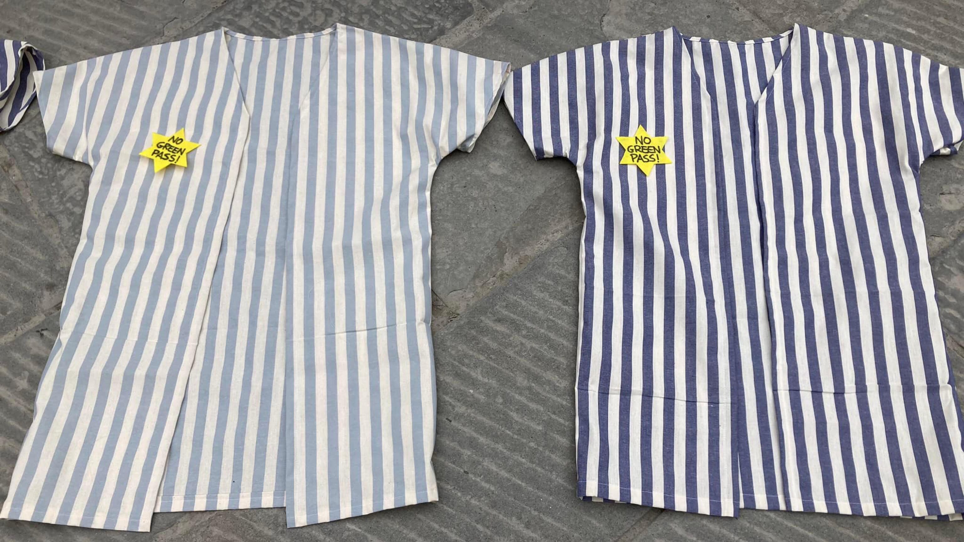 La vergogna dei no vax: in piazza con le maglie dei deportati