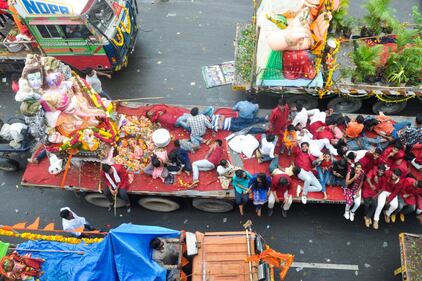 India, le celebrazioni del Ganesh Chaturthi festival 8