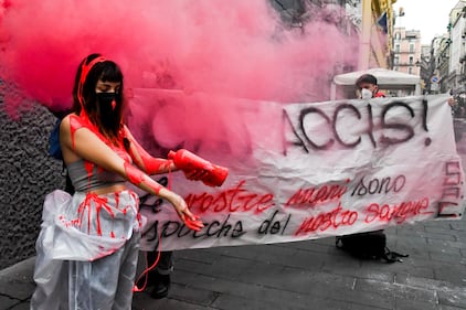 Protesta degli studenti a Napoli  8