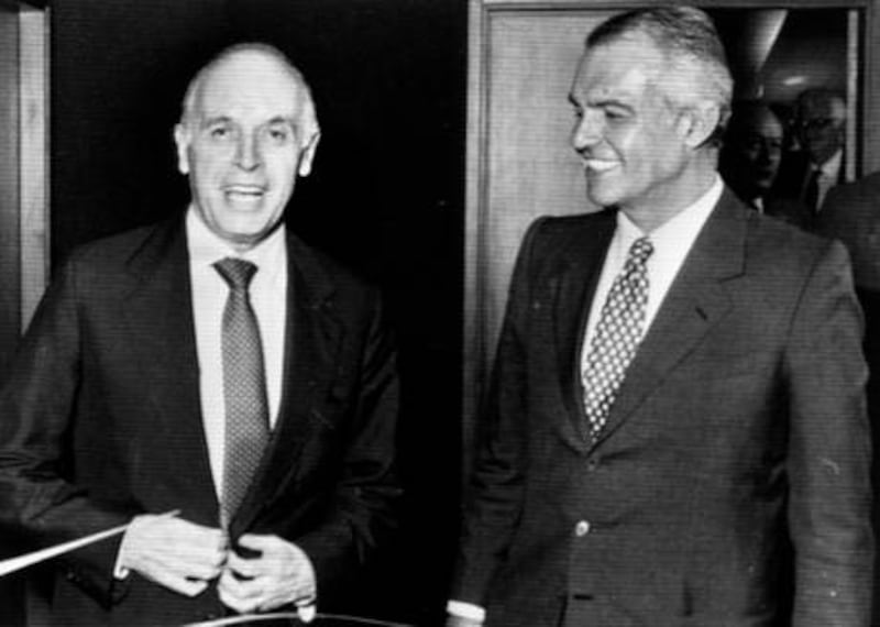 Mario Schimberni e Raul Gardini, 1986