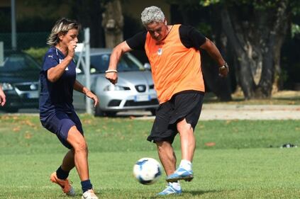 Roberto Baggio torna ad allenarsi 2