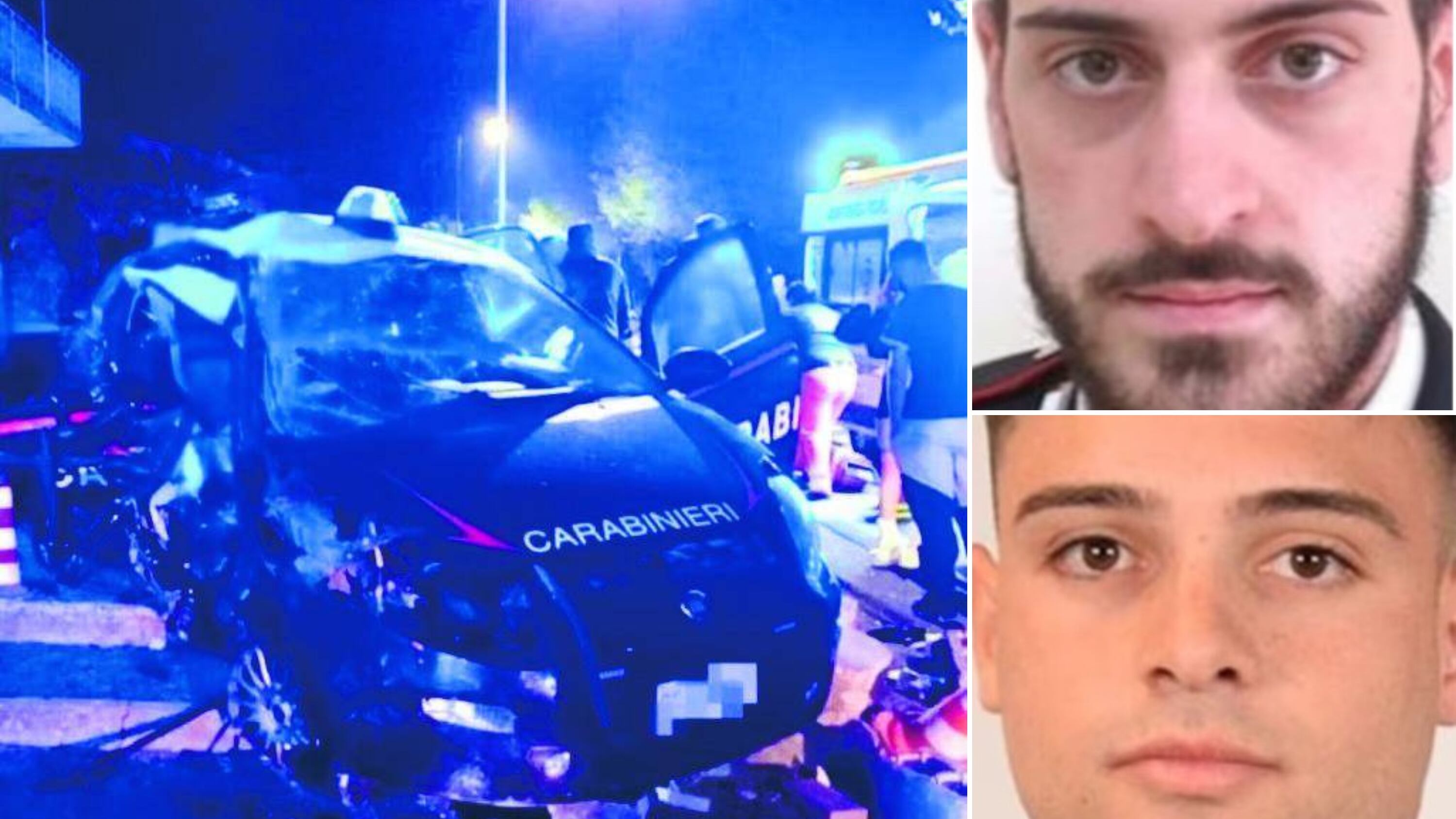 Carabinieri morti, conducente positiva a droga e alcol
