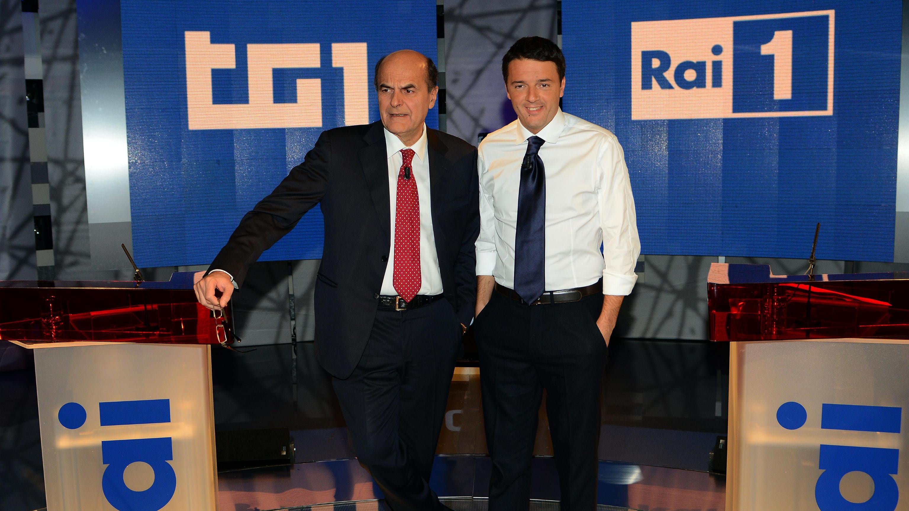 Primarie, duello tv Renzi-Bersani
