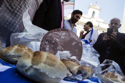 Protesta davanti a Montecitorio 7