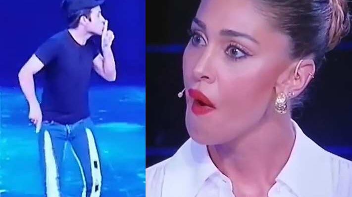Il concorrente zittisce Belen in tv La Rodriguez reagisce: "Fallo davanti"