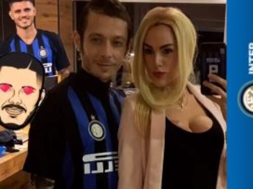 Inter, Valentino Rossi la prende sul ridere: si traveste da Icardi per Carnevale