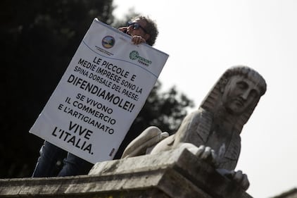 La manifestazione degli imprenditori a Roma 9