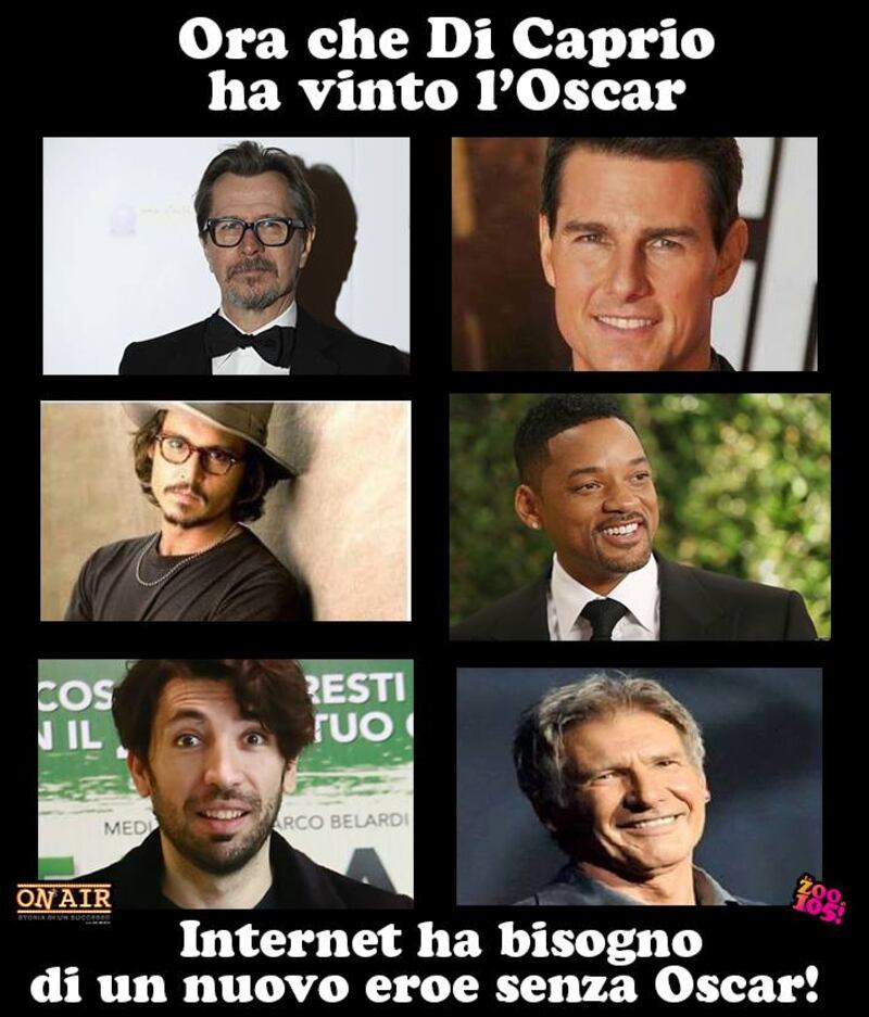 Leonardo DiCaprio vince l'oscar, la reazione della rete 6