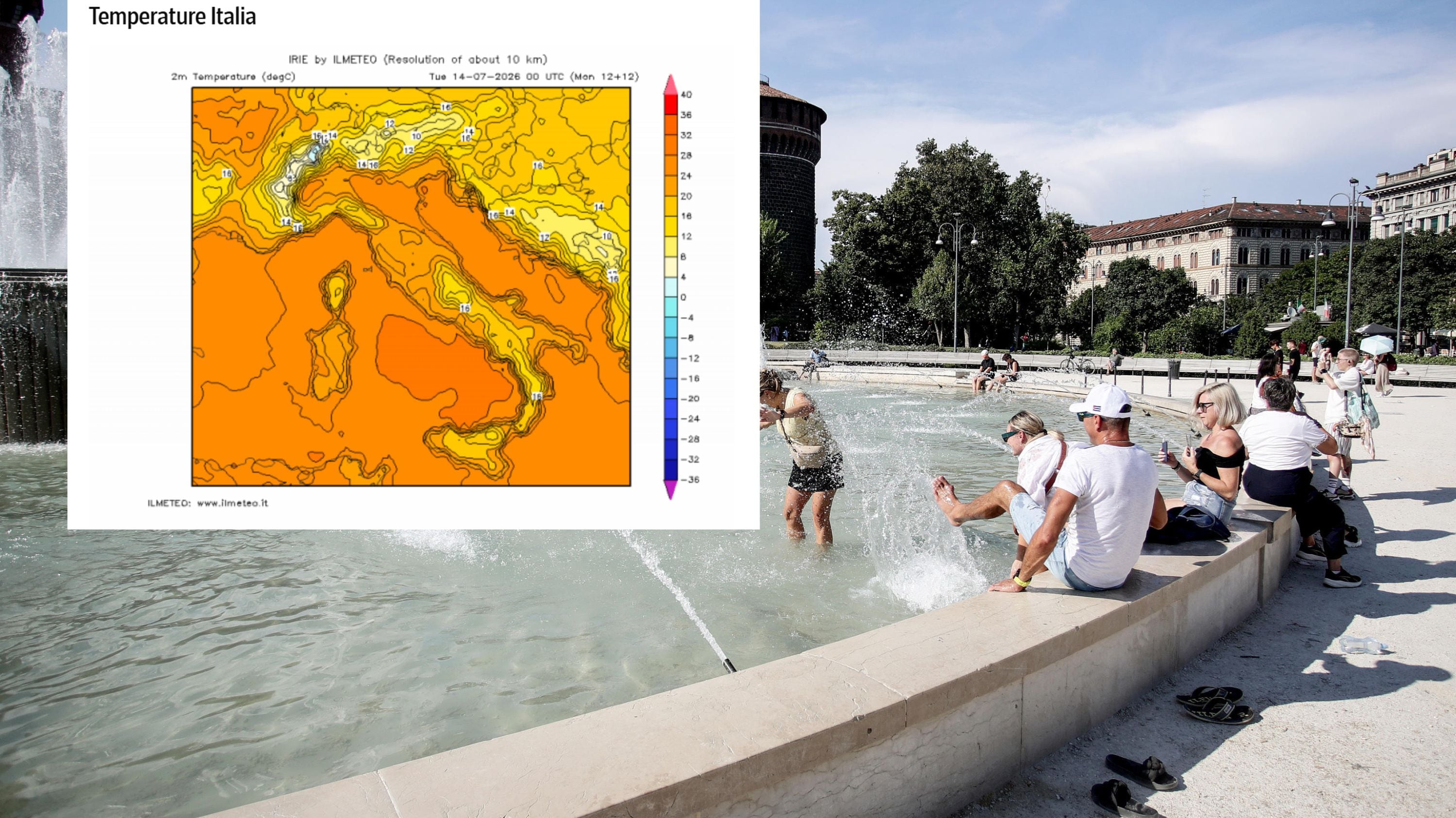 Caldo, allarmismo senza sosta. Per il Corriere anche 8 gradi fanno paura
