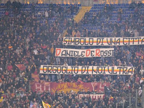 L'Olimpico ai piedi di Daniele De Rossi: gli scatti dell'ultima del capitano