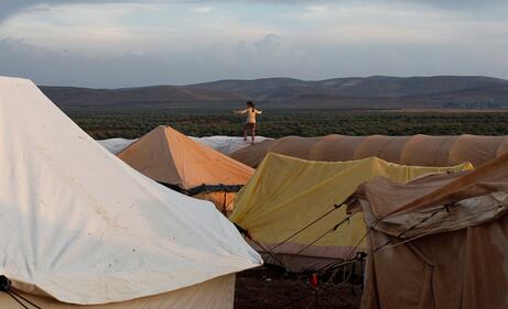 Siria, campo profughi al confine 7