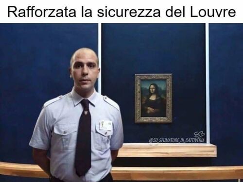 Furto al Louvre, sui social piovono meme sulla Francia
