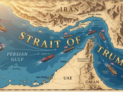 Da Stretto di Hormuz a "Stretto di Trump", la mappa del tycoon. Poi l'attacco a Merz: "Pensi di più a Ucraina-Russia e al suo Paese, meno all'Iran"