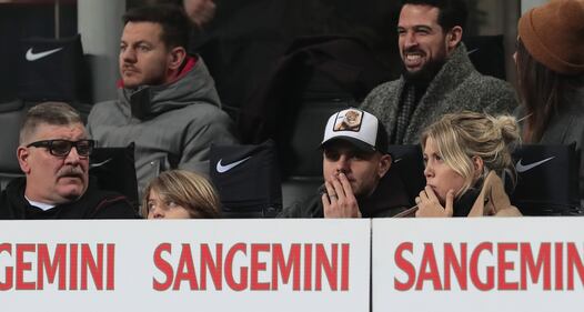 Inter-Sampdoria vista da Icardi e Wanda Nara: sorridenti e felici a bordo campo 2