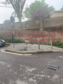 Scritte minatorie contro la Lega e FdI a Milano 2